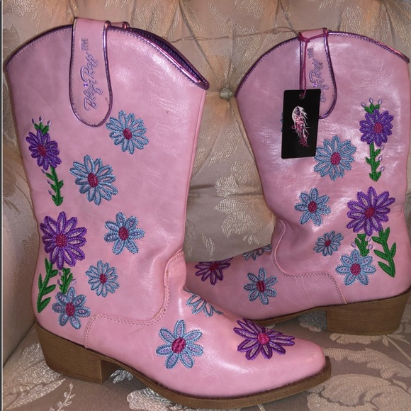 BLAZIN ROXX EMBROIDERED DAISY FLORAL COWGIRL BOOTS - Picture 3 of 8